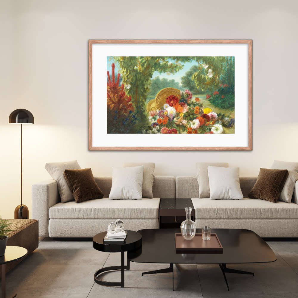 Basket Of Flowers Framed Galant Art