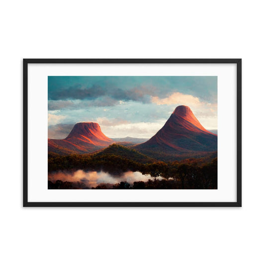 Beautiful Mountain Namibia Framed Wall Art Galant Art