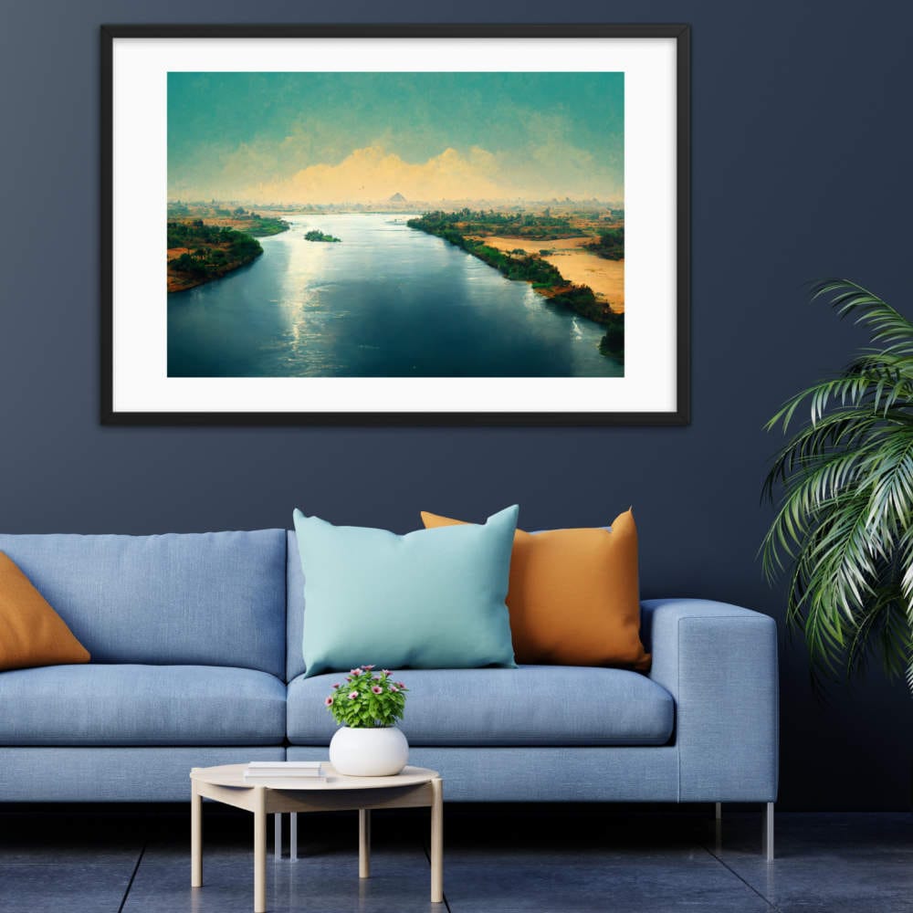 Beautiful Nile River Framed wall Art Galant Art