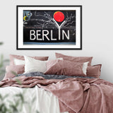 Berlin Wall Barbed Wire Framed Galant Art