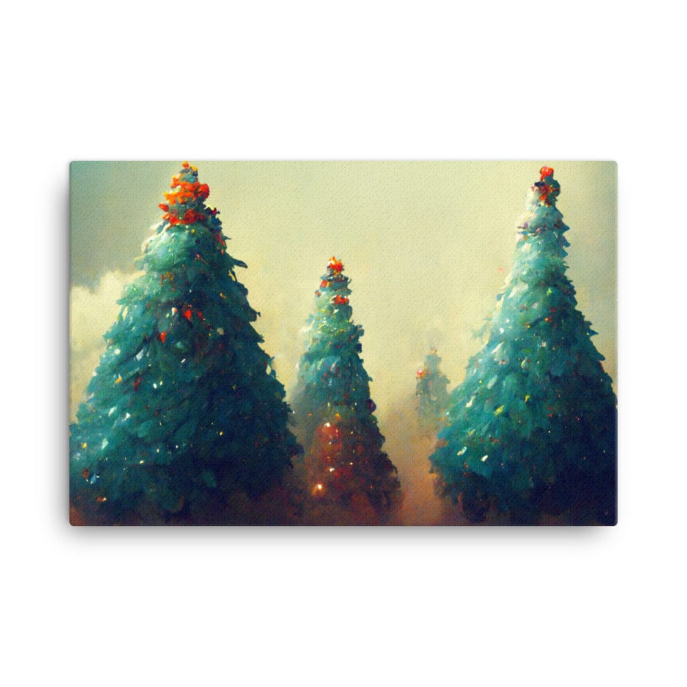 Big Christmas Trees Canvas Galant Art