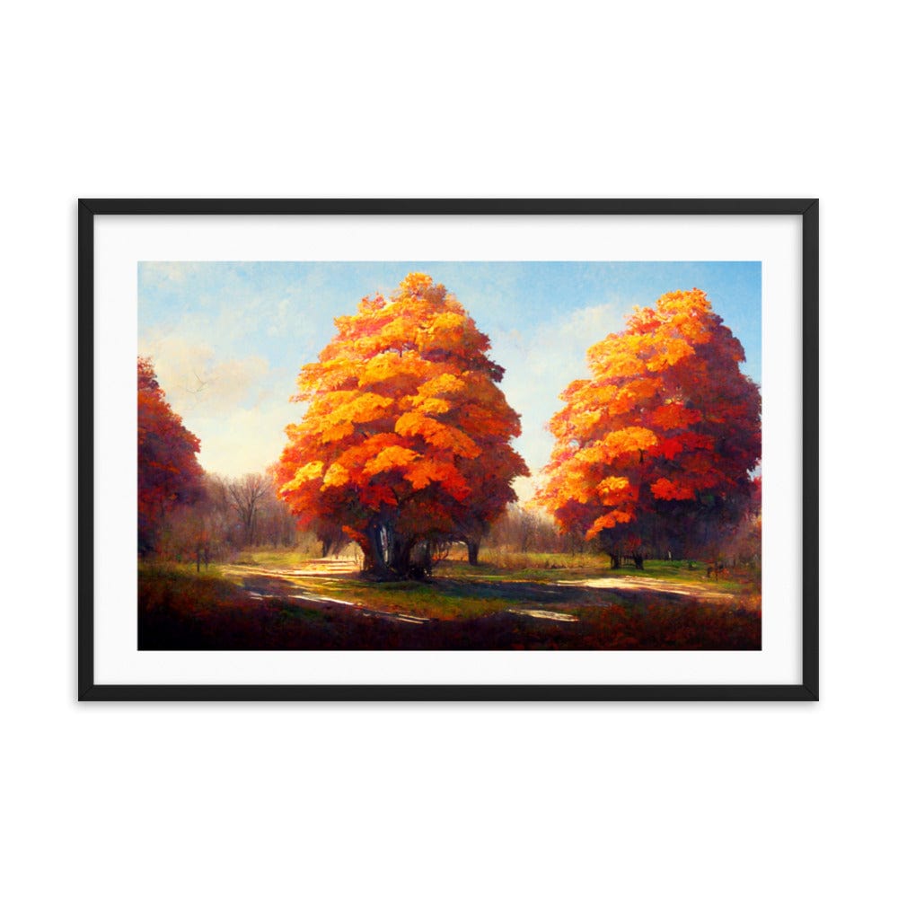 Big Foliage Maple Trees framed Galant Art