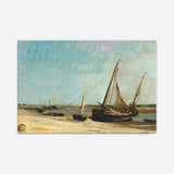 Boats On The Seacoast At Taples Galant Art