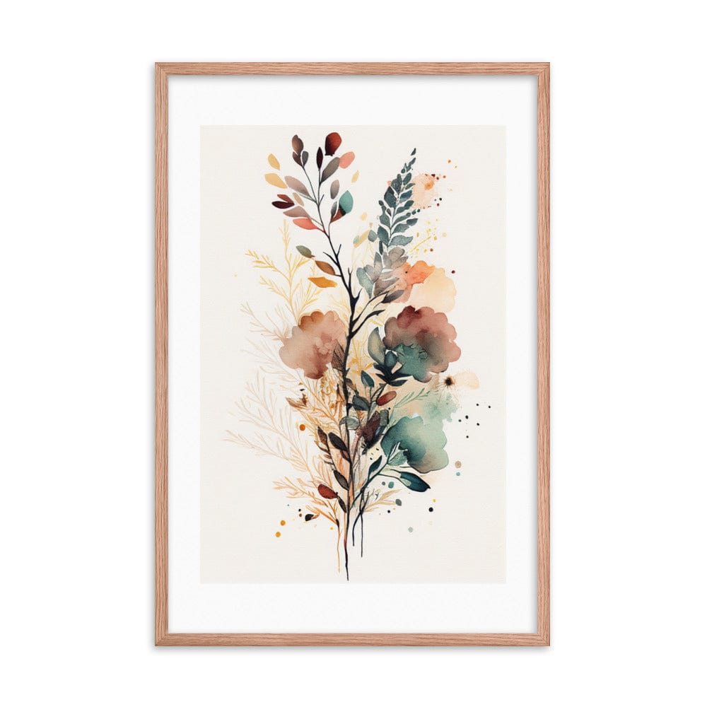 Boho Aesthetic Framed Galant Art