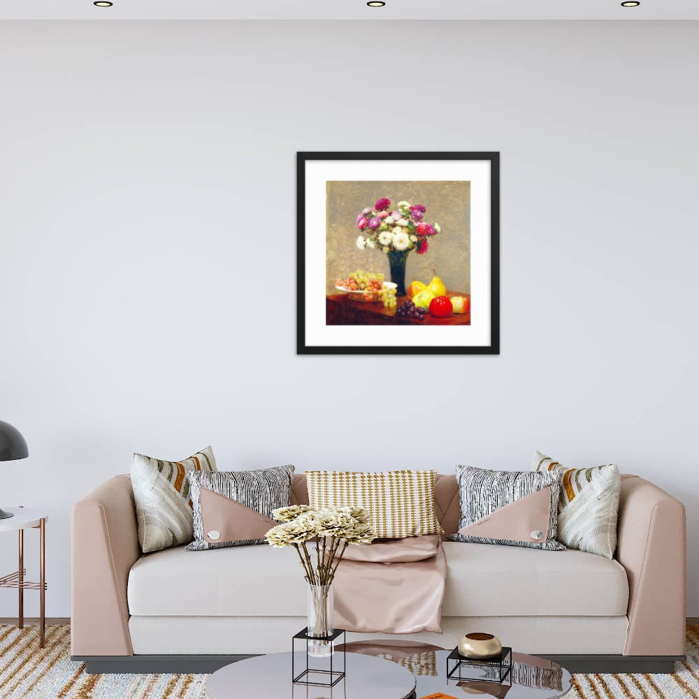 Bunch Of Fruits And Flower Framed Galant Art