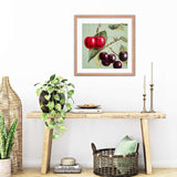 Cherries With Leaves Framed Galant Art