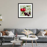 Cherries With Leaves Framed Galant Art