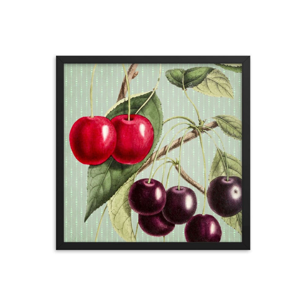 Cherries With Leaves Poster Galant Art