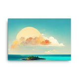 Cloudy Island Canvas Galant Art