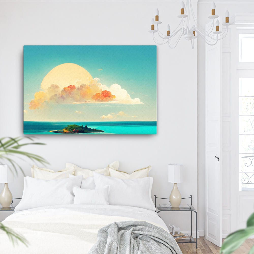 Cloudy Island Canvas Galant Art