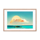 Cloudy Island Framed Galant Art