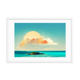 Cloudy Island Framed Galant Art