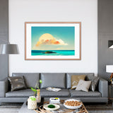 Cloudy Island Framed Galant Art