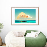 Cloudy Island Framed Galant Art