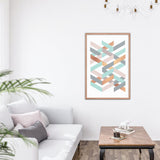 Colored Net Poster Wall art Galant Art