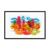 Colored Tress Framed Galant Art