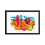 Colored Tress Framed Galant Art