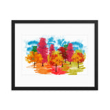 Colored Tress Framed Galant Art