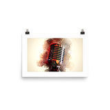 Condenser Microphone Print Galant Art