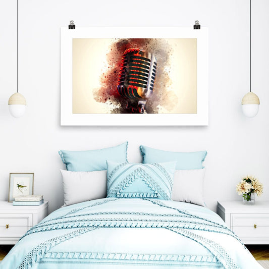 Condenser Microphone Print Galant Art