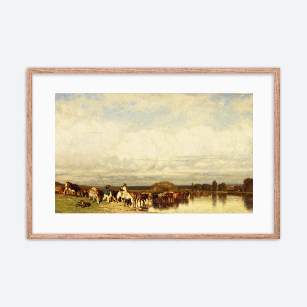 Cows Crossing A Ford Framed Galant Art