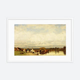 Cows Crossing A Ford Framed Galant Art