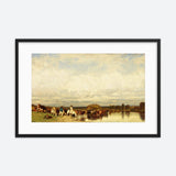 Cows Crossing A Ford Framed Galant Art