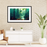 Dense Flowery Forest Framed Galant Art