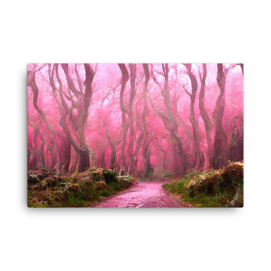 Dense Pink Forest Canvas Galant Art