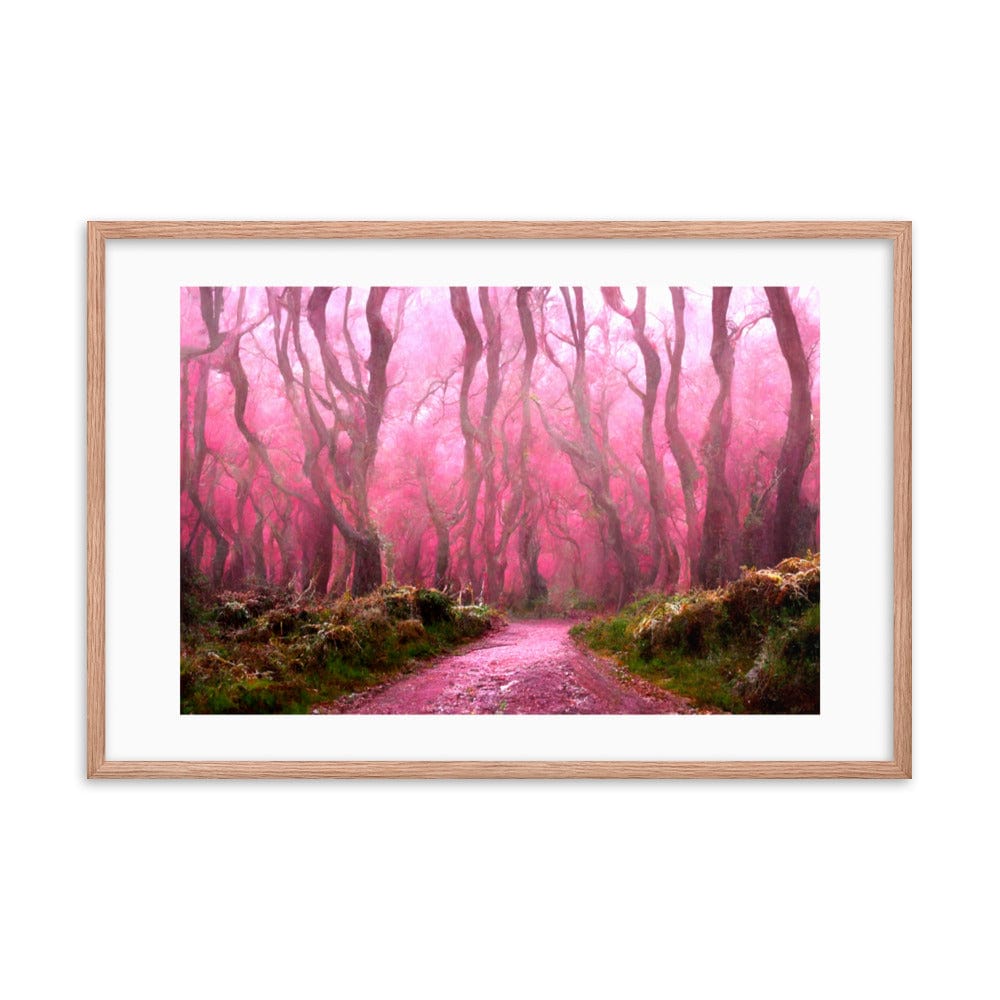 Dense Pink Forest Framed Galant Art