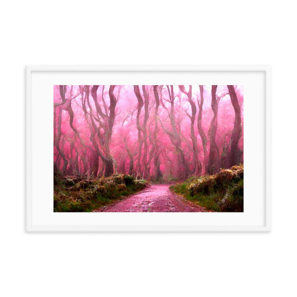 Dense Pink Forest Framed Galant Art