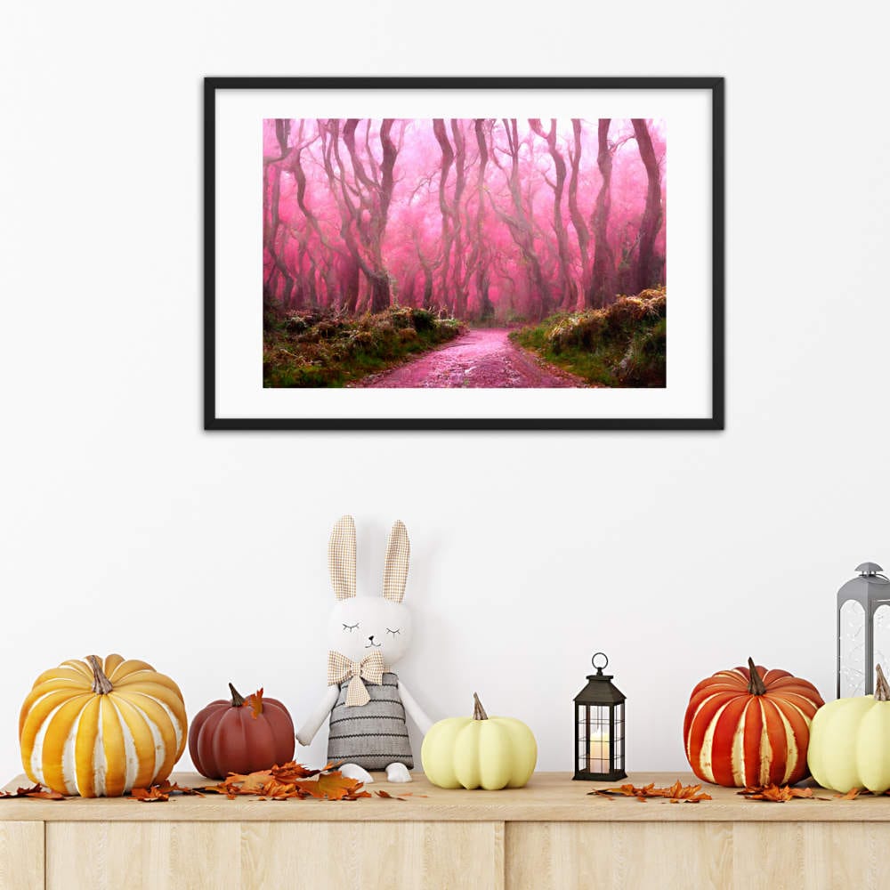 Dense Pink Forest Framed Galant Art