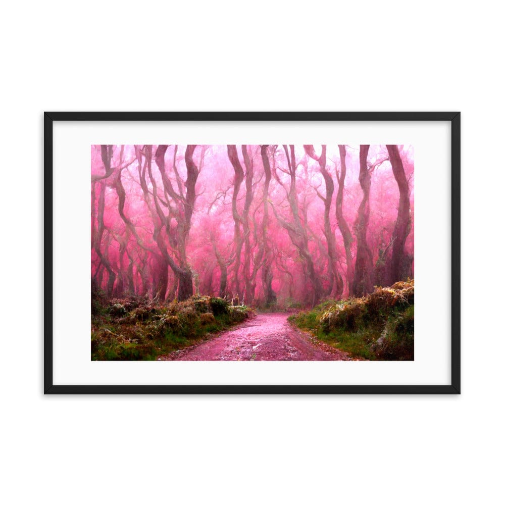 Dense Pink Forest Framed Galant Art