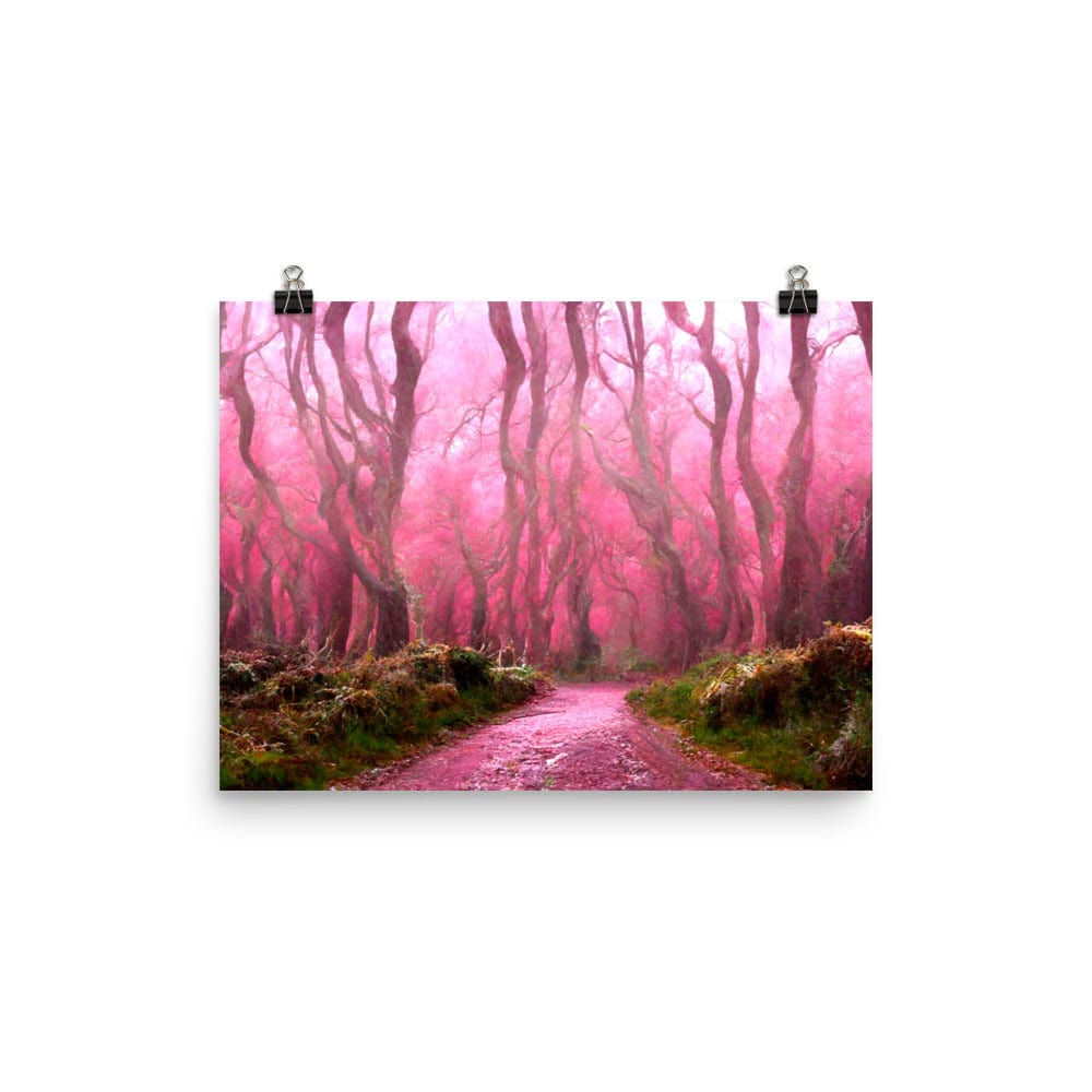 Dense Pink Forest Print Galant Art