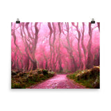 Dense Pink Forest Print Galant Art