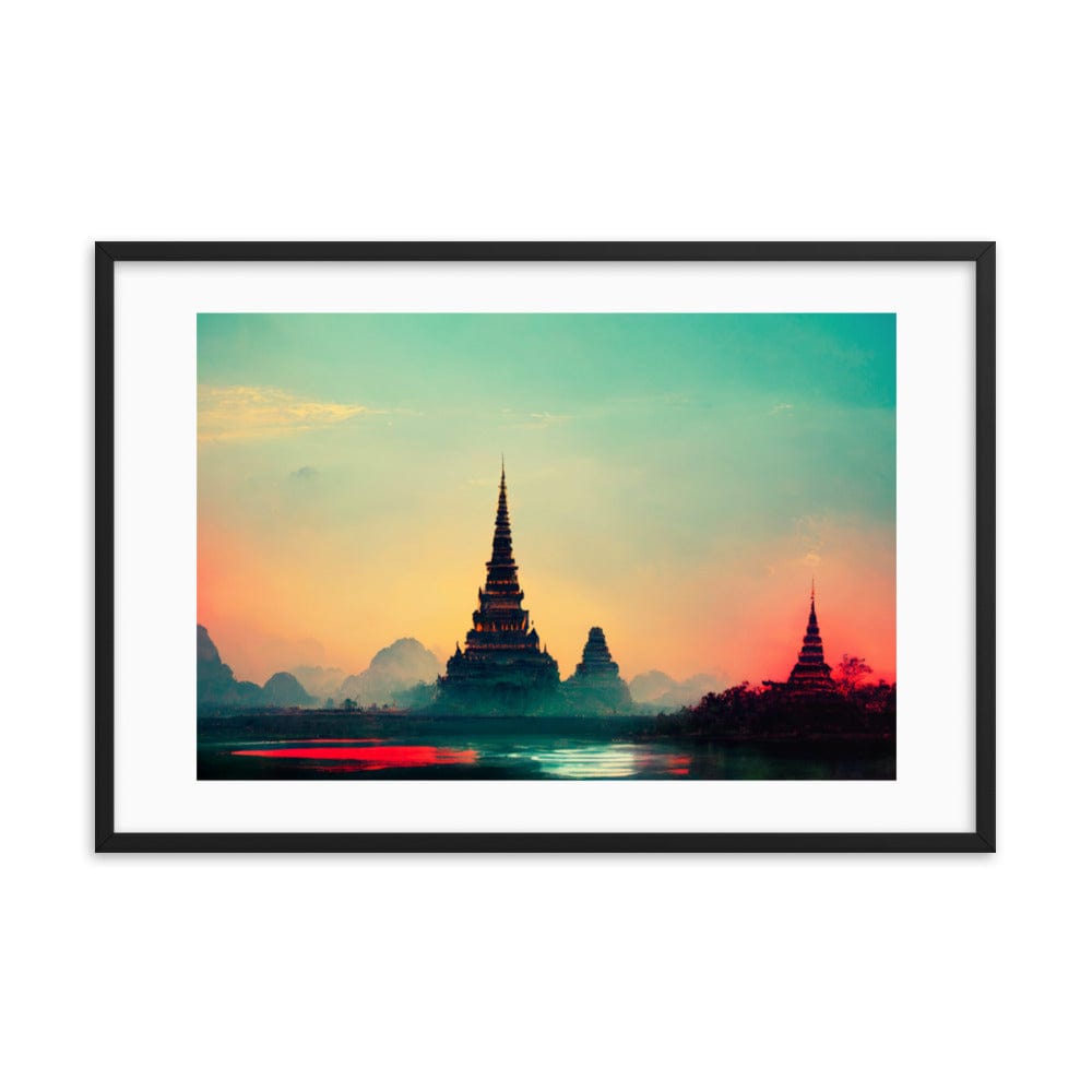 Dreamy Thailand Sky Framed Galant Art