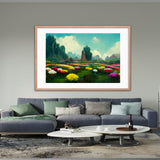 Flower Garden Canvas Framed Galant Art