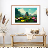 Flower Garden Canvas Framed Galant Art