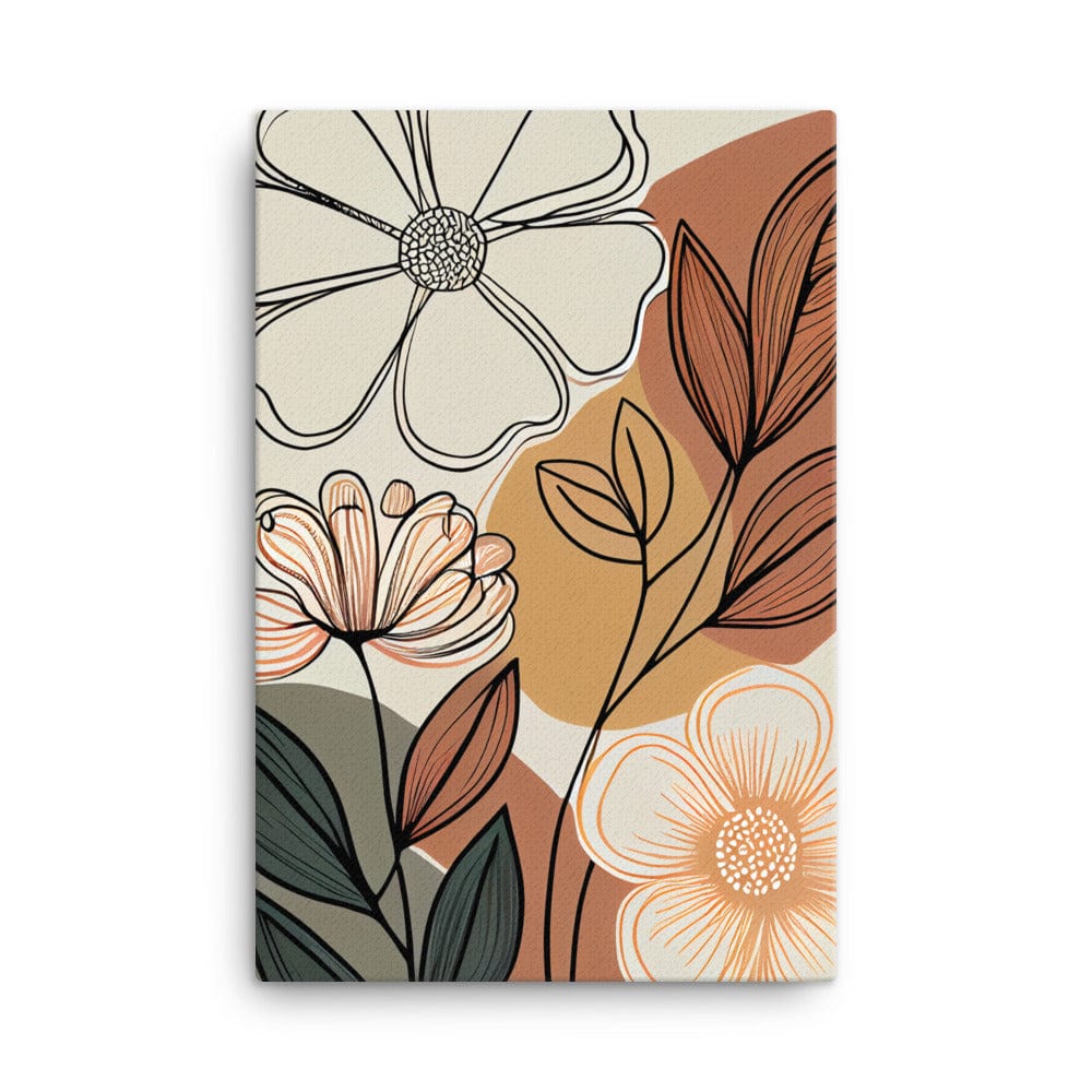 Flowers Hand Drawn Canvas Galant Art