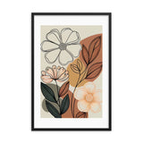 Flowers Hand Drawn Framed Galant Art