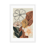Flowers Hand Drawn Framed Galant Art