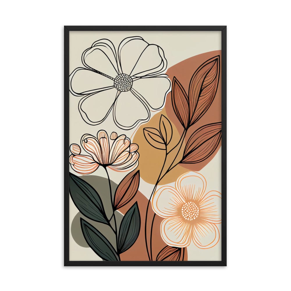 Flowers Hand Drawn Poster Galant Art