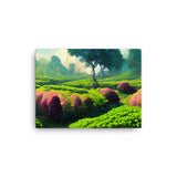 Flowery Green Tea Garden Canvas Galant Art