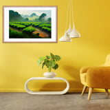 Green Tea Garden bundle Framed Galant Art