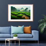 Green Tea Garden bundle Framed Galant Art