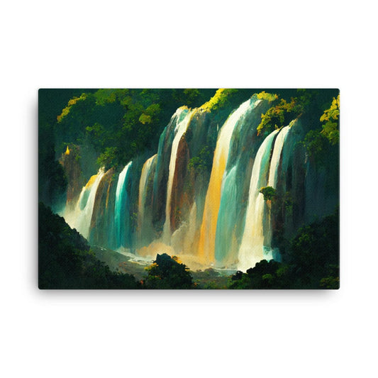 Jungle Waterfalls - Canvas Galant Art