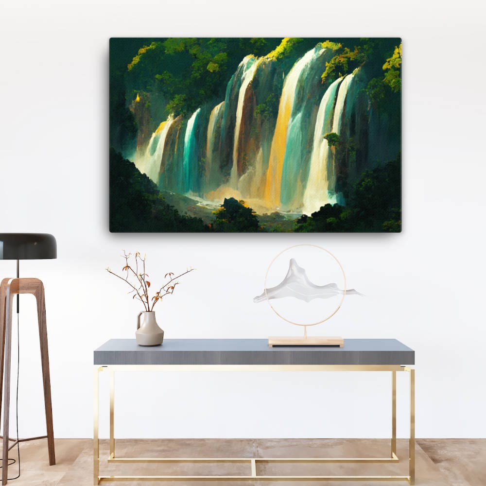 Jungle Waterfalls - Canvas Galant Art