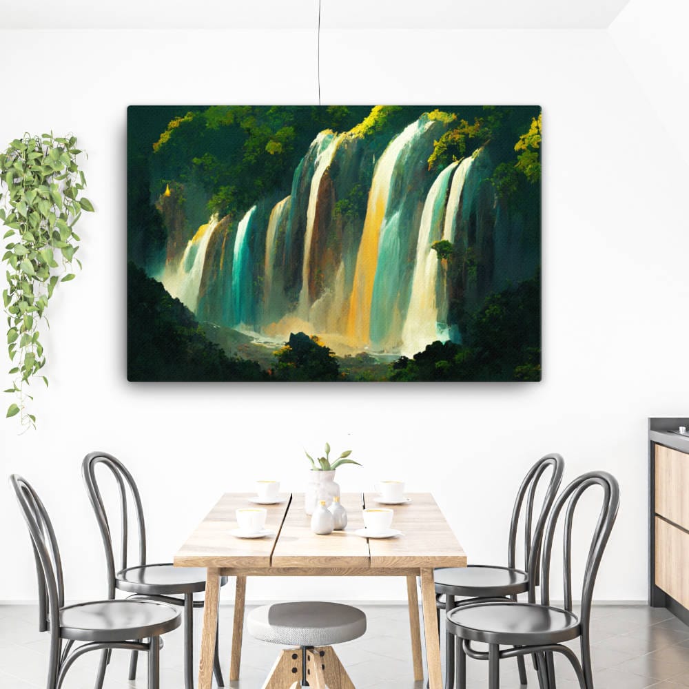 Jungle Waterfalls - Canvas Galant Art