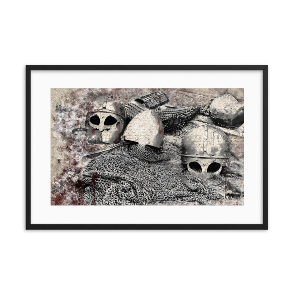 Knight Helmets Framed Galant Art