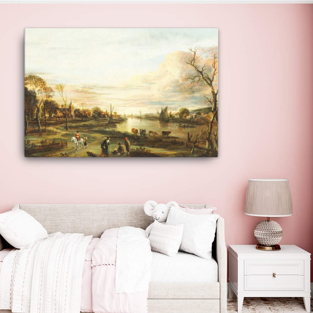 Landscape at Sunset Canvas Galant Art